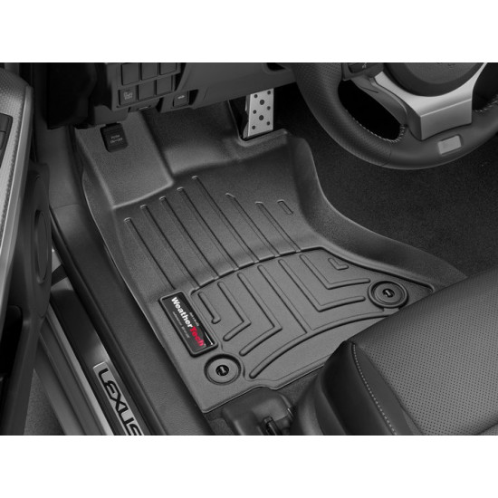 3D коврики для Lexus IS, RC 2014- AWD черные передние WeatherTech 445751