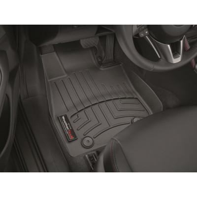 3D коврики для Mazda CX-3 2015- черные передние WeatherTech 448481