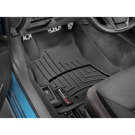 3D коврики для Subaru Impreza, XV, Crosstrek 2017- черные передние WeatherTech 4411071