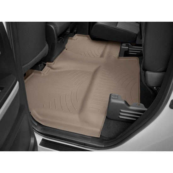 3D килимки для Toyota Tundra 2013- Double Cab бежеві задні WeatherTech 450939