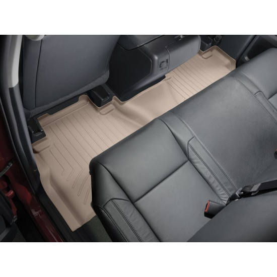 3D килимки для Toyota Tundra 2013- Double Cab з ящиком бежеві задні WeatherTech 457862