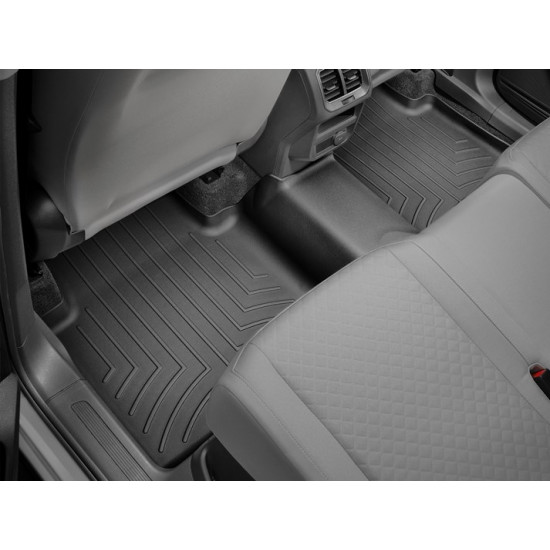 3D коврики для Volkswagen Tiguan 2017- Allspace, Seat Tarraco 2018- черные задние WeatherTech 449893